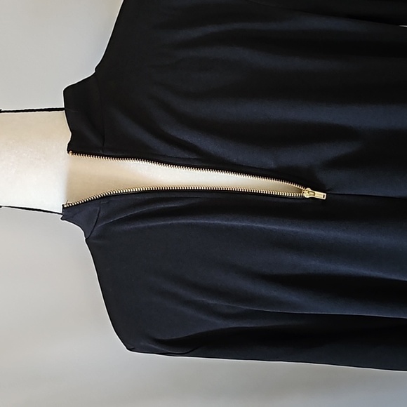 Maurices Black Mock Neck Long Sleeve Zip Back Dress NWT - Picture 5 of 14